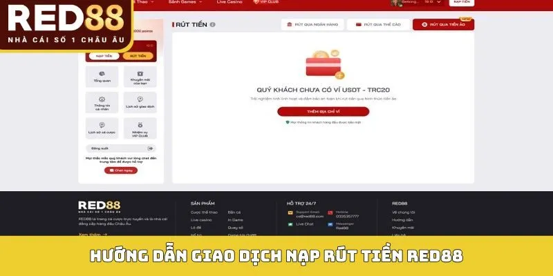 Hướng dẫn giao dịch Red88 dễ dàng